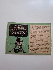 1970/71 opc # 218 Darryl Sittler Maple Leafs rookie card - Photo 2
