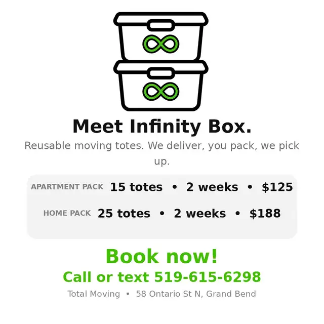 Rent Moving Totes — 15 or 25 Plastic Boxes Delivered