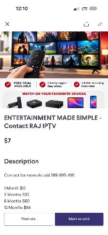 Raj İPTV – Subscriptions for Android TV Devices