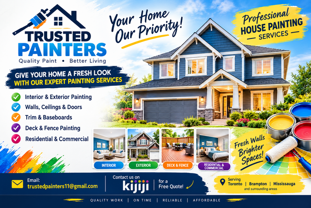 House and deck fence painter's in Brampton