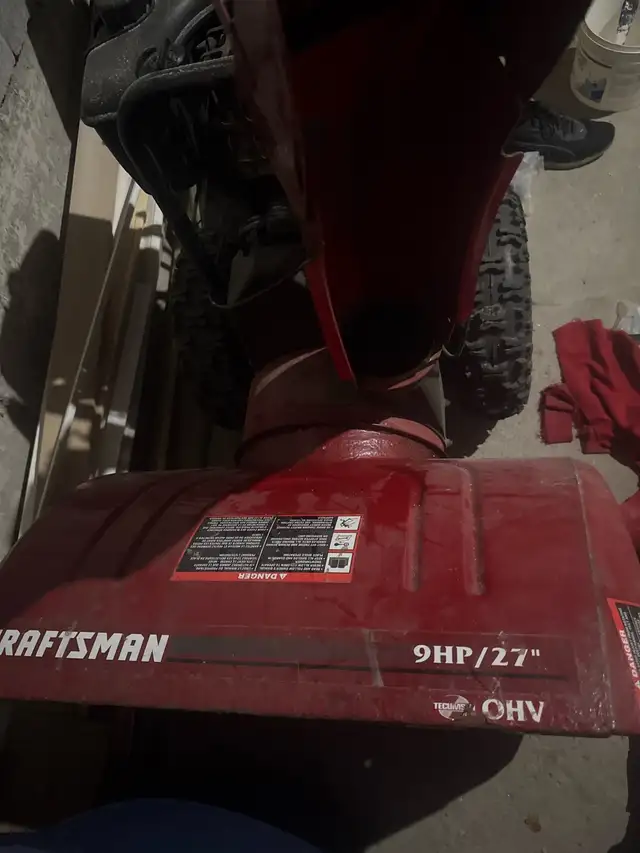 Selling a Craftsman snow blower 27'