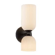 Kuzco Nelly 12 in. Wall/Vanity Light, Matte Black with Glossy Ri - Photo 3