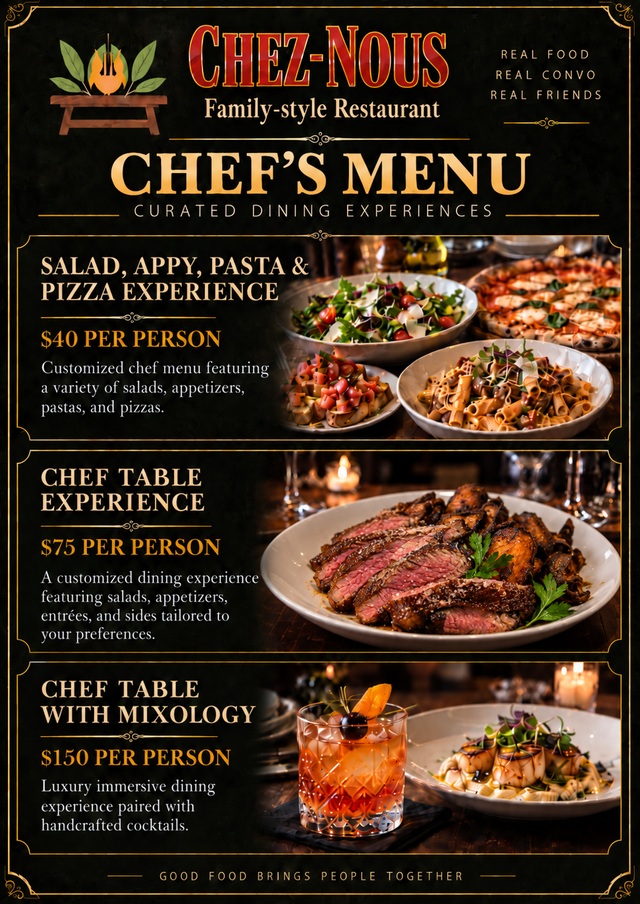 Full-Time Server — Chez Nous, St. Boniface