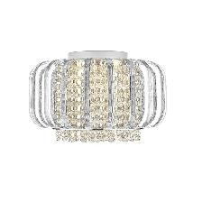 OVE Decors Adelizza III LED Flush Mount Ceiling Light with Cryst