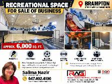 RECREATIONAL SPORTS FACILITY – SALE OF BUSINESS IN BRAMPTON!