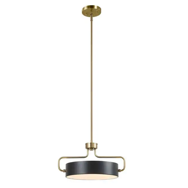 Loxley Rowe Libra Integrated LED Pendant Light, Matte Black and
