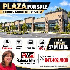 PLAZA FOR SALE – 4 HOURS NORTH OF TORONTO
