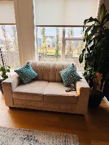 Beige Sofa and Loveseat Set - Photo 2
